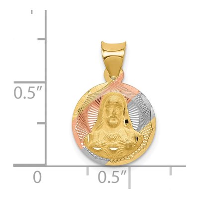 14K Yellow Gold Sagrado Corazon Pendant – view 5