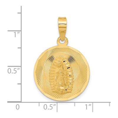 14K Yellow Gold Our of Guadalupe Pendant – view 5