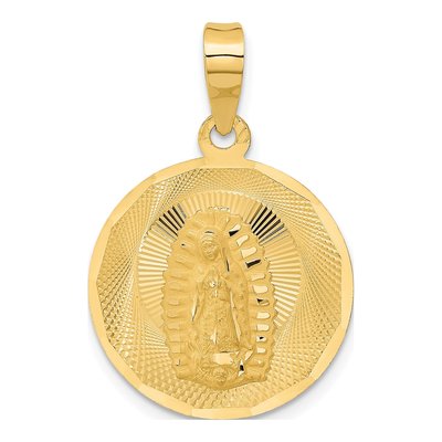 14K Yellow Gold Our of Guadalupe Pendant