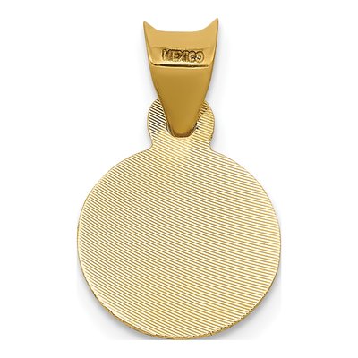 14K Yellow Gold Our of Guadalupe Round Pendant – view 5