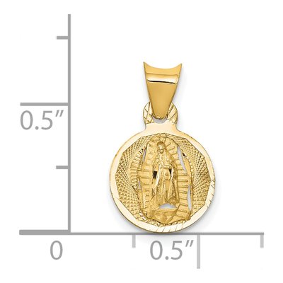 14K Yellow Gold Our of Guadalupe Pendant – view 4