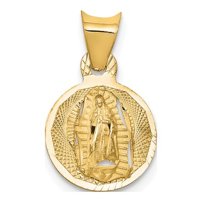 14K Yellow Gold Our of Guadalupe Pendant