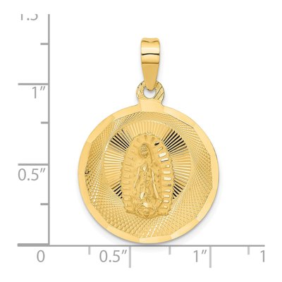 14K Yellow Gold Our of Guadalupe Pendant – view 5