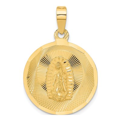 14K Yellow Gold Our of Guadalupe Pendant