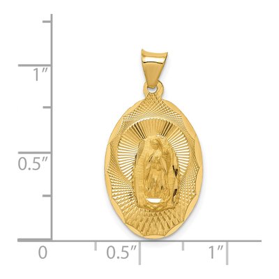 14K Yellow Gold Our of Guadalupe Pendant – view 4