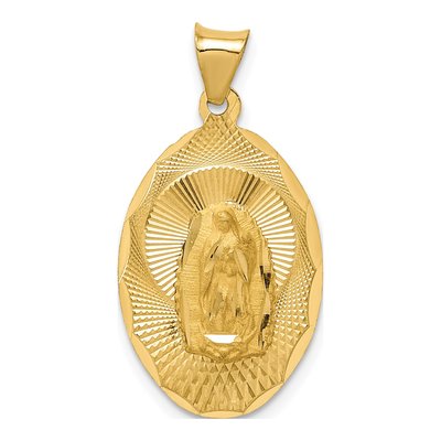 14K Yellow Gold Our of Guadalupe Pendant