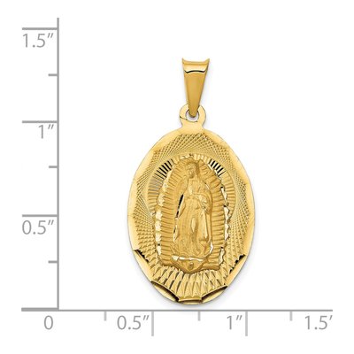 14K Yellow Gold Our of Guadalupe Pendant – view 4