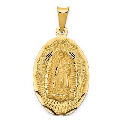 14K Yellow Gold Our of Guadalupe Pendant