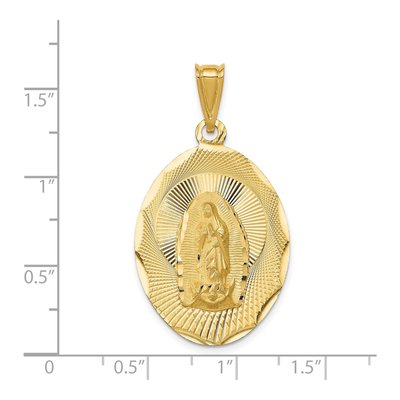14K Yellow Gold Our of Guadalupe Pendant – view 4