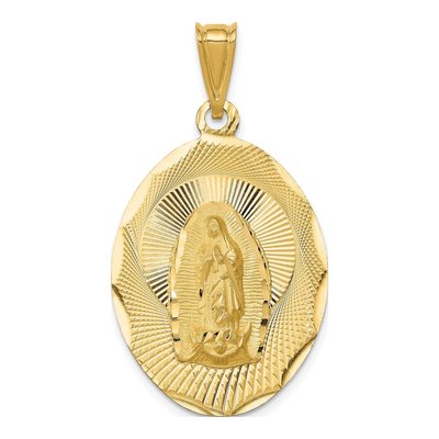 14K Yellow Gold Our of Guadalupe Pendant