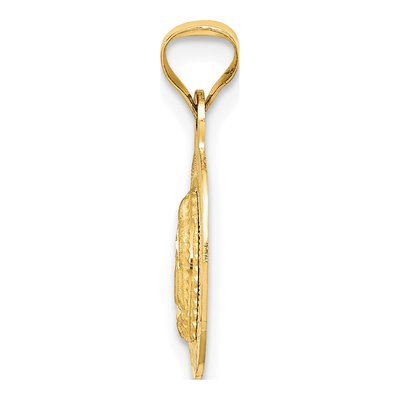 14K Yellow Gold Our of Guadalupe Oval Pendant – view 3