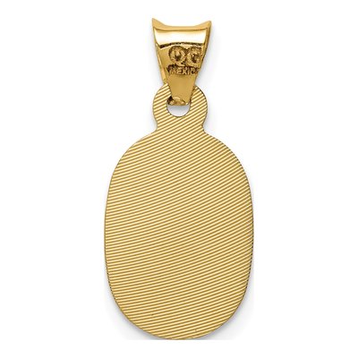 14K Yellow Gold Our of Guadalupe Oval Pendant – view 4