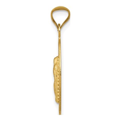 14K Yellow Gold Our of Guadalupe Oval Pendant – view 3