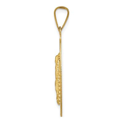 14K Yellow Gold Our of Guadalupe Oval Pendant – view 3