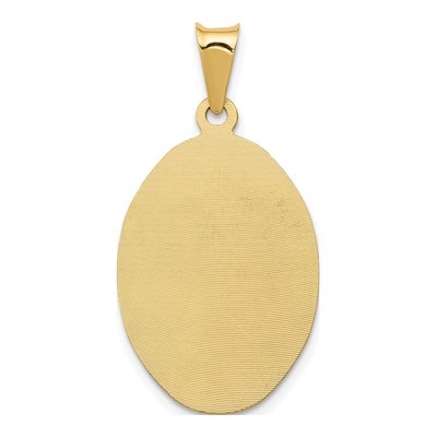 14K Yellow Gold Our of Guadalupe Oval Pendant – view 5