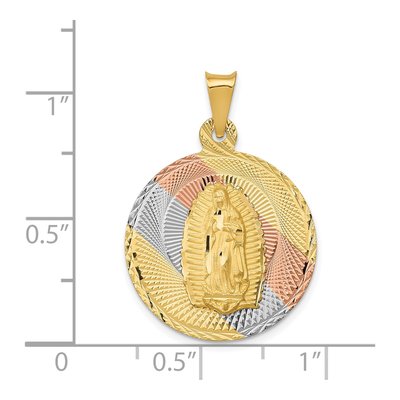 14K Yellow Gold Our of Guadalupe Pendant – view 4