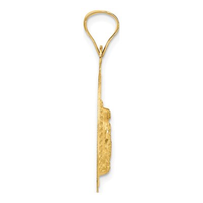 14K Yellow Gold Our of Guadalupe Round Pendant – view 3