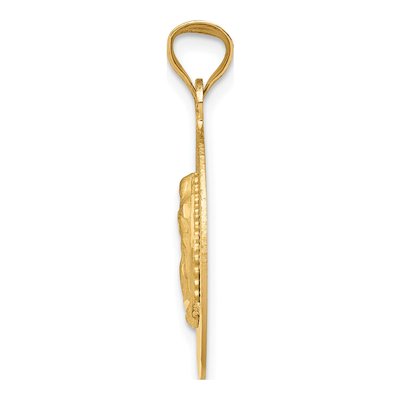 14K Yellow Gold Our of Guadalupe Oval Pendant – view 3