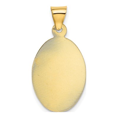 14K Yellow Gold Our of Guadalupe Oval Pendant – view 4