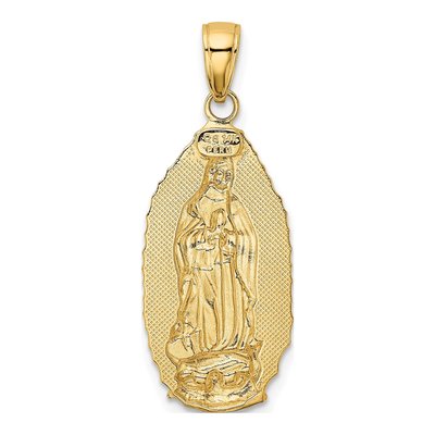 14K Yellow Gold Our of Guadalupe Pendant – view 4
