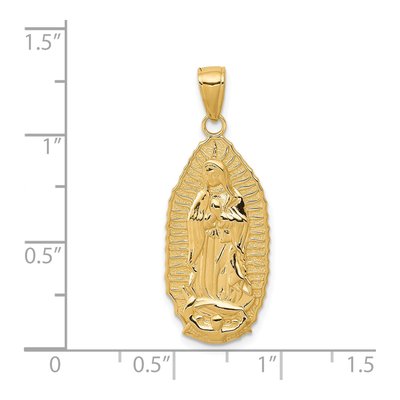 14K Yellow Gold Our of Guadalupe Pendant – view 5