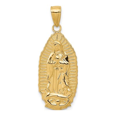 14K Yellow Gold Our of Guadalupe Pendant