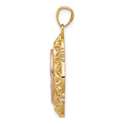 14K Two-Tone Gold Our of Guadalupe Pendant – view 3