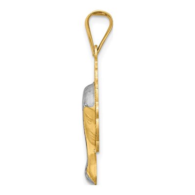 14K Yellow Gold Virgin Mary Pendant – view 3