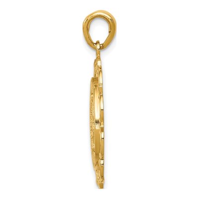 14K Yellow Gold Miraculous Medal Pendant – view 3