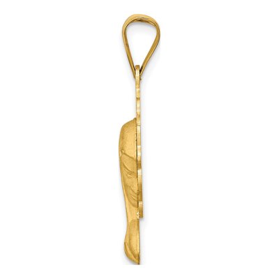 14K Yellow Gold Virgin Mary Pendant – view 3