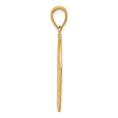 14K Yellow Gold Saint Anthony Oval Medal Pendant – view 3