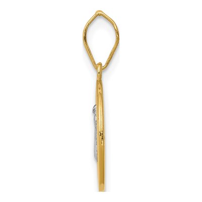 14K Yellow Gold St Benedict Medal Pendant – view 3