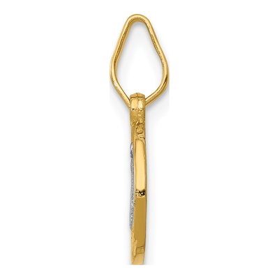 14K Yellow Gold St Benedict Medal Pendant – view 3