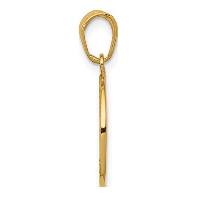 14K Yellow Gold Saint Francis Medal Pendant – view 3