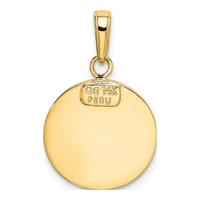 14K Yellow Gold St Michael Medal Pendant – view 4