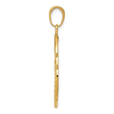 14K Yellow Gold Saint Michael Medal Pendant – view 3