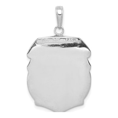 14K White Gold Saint Michael Medal Pendant – view 4