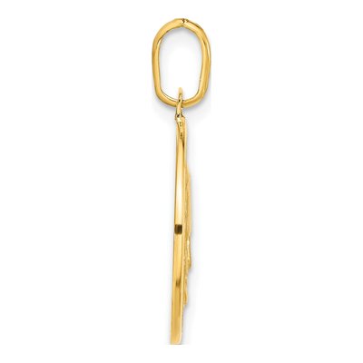 14K Yellow Gold Papa Francesco Medal Pendant – view 2