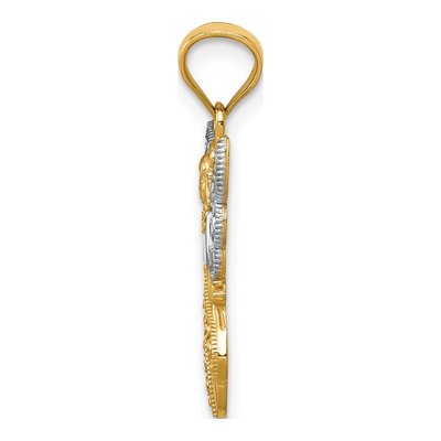 14K Yellow Gold Angel Pendant – view 3