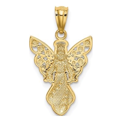 14K Yellow Gold Angel Pendant – view 4