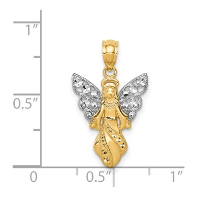 14K Yellow Gold Angel Pendant – view 5