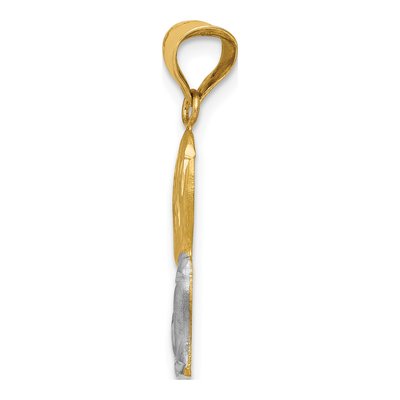 14K Yellow Gold Boy Communion Pendant – view 3