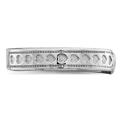 14K White Gold Heart Toe Ring – view 4