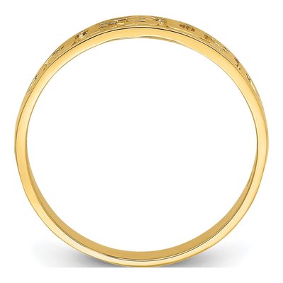 14K Yellow Gold Jesus Hearts Ring – view 3
