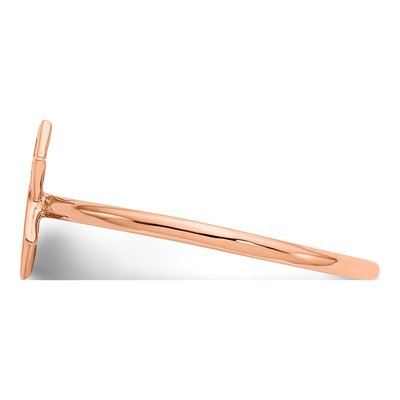14K Rose Gold Star of David Ring – view 4