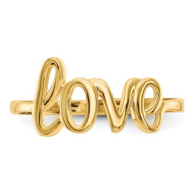14K Yellow Gold LOVE Ring – view 6