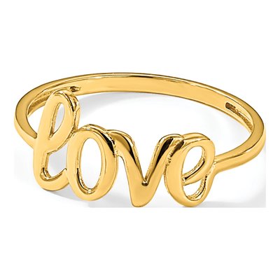 14K Yellow Gold LOVE Ring – view 8