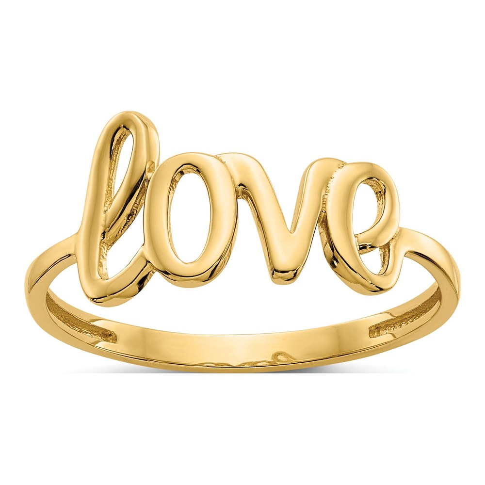 14K Yellow Gold LOVE Ring