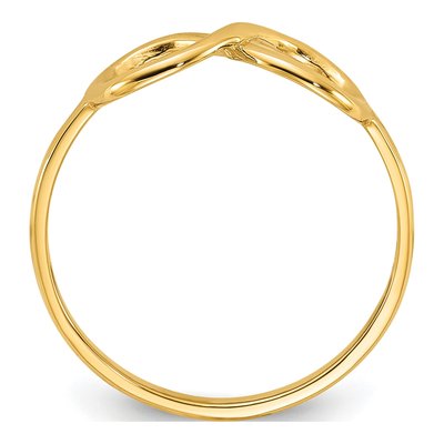 14K Yellow Gold Infinity Ring – view 3