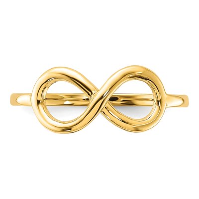 14K Yellow Gold Infinity Ring – view 6